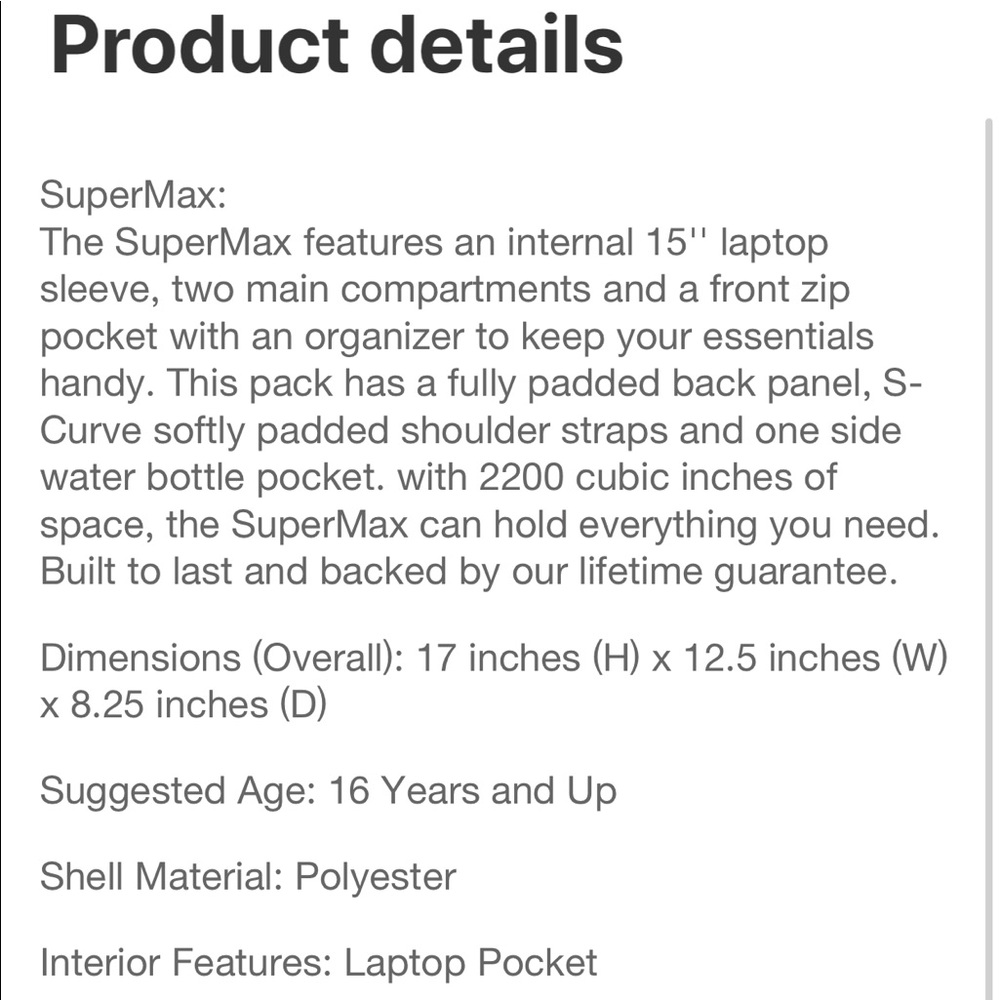 Jansport Backpack Hawaii Flowers Tropical Gem